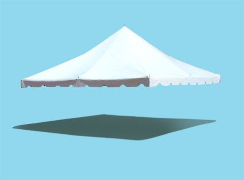 20' x 20' Premium Pole Party Tent Top - White