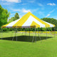 20' x 20' Premium Canopy Pole Party Tent - Yellow and White