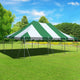 20' x 30' Premium Canopy Pole Party Tent - Green and White