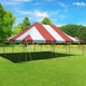 20' x 30' Premium Canopy Pole Party Tent - Red and White