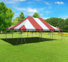 Image of 20' x 30' Premium Canopy Pole Party Tent - Red and White