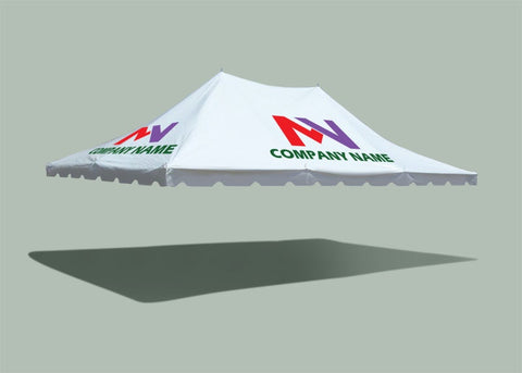 20' x 30' Premium Pole Party Tent Top - Custom