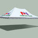 20' x 30' Premium Pole Party Tent Top - Custom