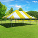 20' x 30' Premium Canopy Pole Party Tent - Yellow and White