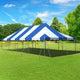 20' x 40' Premium Canopy Pole Party Tent - Blue and White