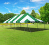 Image of 20' x 40' Premium Canopy Pole Party Tent - Green and White