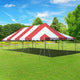 20' x 40' Premium Canopy Pole Party Tent - Red and White
