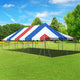 20' x 40' Premium Canopy Pole Party Tent - Red, White and Blue
