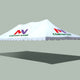 20' x 40' Premium Pole Party Tent Top - Custom