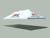 Image of 20' x 40' Premium Pole Party Tent Top - Custom