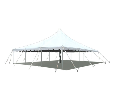 30' x 30' Premium Pole Party Tent - White