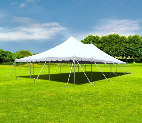 30' x 60' Premium Sectional Canopy Pole Party Tent - White