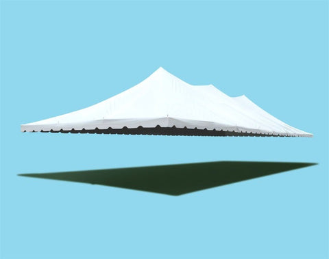 30' x 100' Premium Pole Party Tent Sectional Top - White