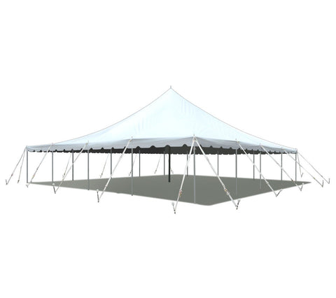 40' x 40' Premium Sectional Canopy Pole Party Tent - White
