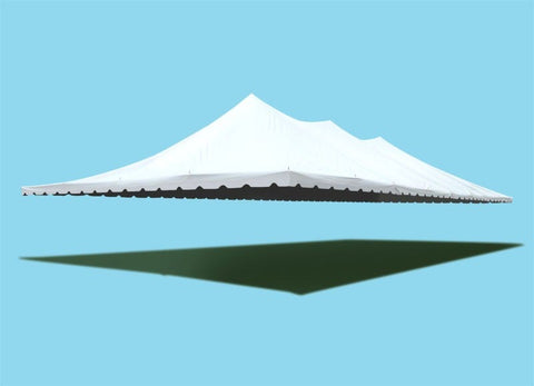 40' x 100' Premium Pole Party Tent Sectional Top - White