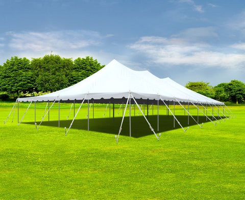 40' x 100' Premium Pole Party Tent Sectional Top - White