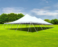 40' x 100' Premium Pole Party Tent Sectional Top - White