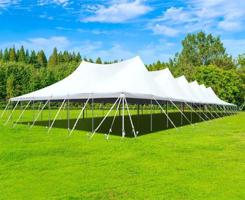 60' x 150' Premium Sectional Canopy Pole Party Tent - White