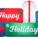 8' Gemmy Airblown Happy Holiday's Christmas Present Scene