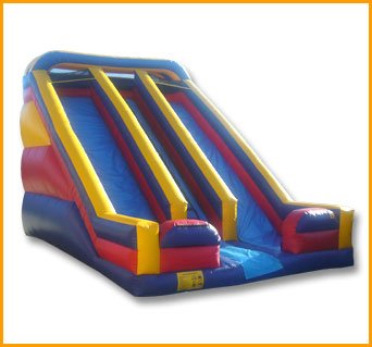 Primary Colors 22′ Front Load Double Lane Slide S029