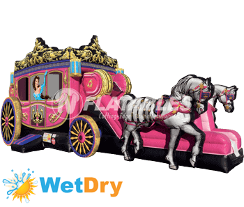 16'H Princess Carriage Combo w/ Horses by Cutting Edge