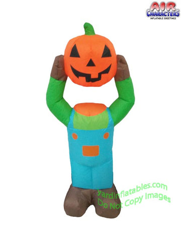 3 1/2' Air Blown Inflatable Pumpkin Head Boy