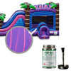 Image of Moose Supply Inflatable Bounce House Vinyl Repair Kit, Purple Marble with 4 oz. HH66 Glue