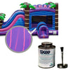 Image of Moose Supply Inflatable Bounce House Vinyl Repair Kit, Purple Marble with 4 oz. SX69 Glue
