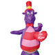 6' Air Blown Inflatable Purple Valentine's Day Dragon w/ Heart