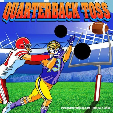 Quarterback Toss Interactive Carnival Football Frame Game