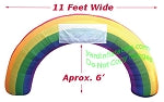 11' Air Blown Inflatable GIANT Rainbow Arch
