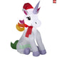 3.5' Gemmy Airblown Christmas Rainbow Unicorn