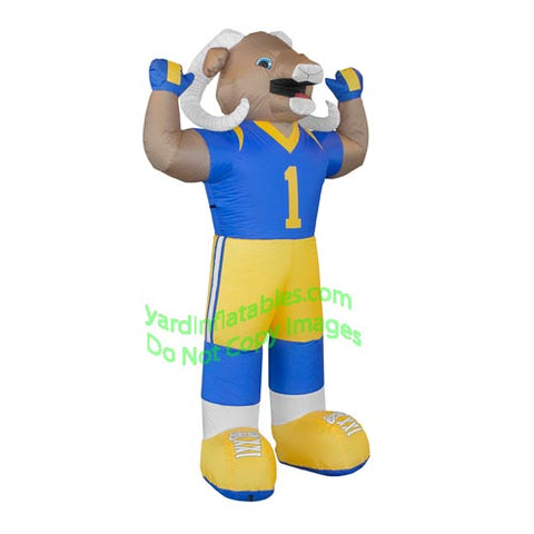 7' Air Blown Inflatable NFL Los Angeles Rams Rampage Mascot