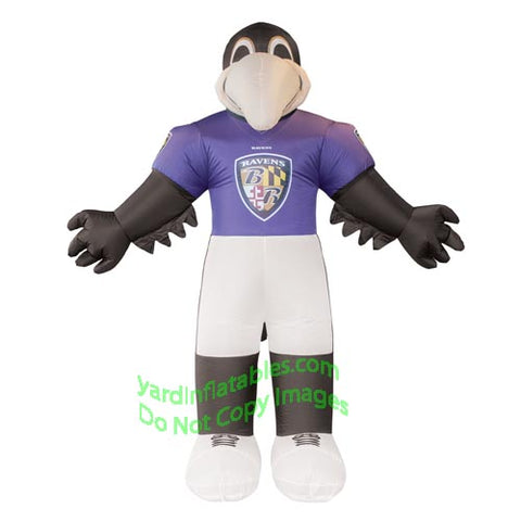 7' Air Blown Inflatable NFL Baltimore Ravens Poe Mascot