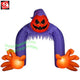 11.5' Gemmy Airblown Inflatable Grim Reaper Archway w/ Kaleidoscope Head
