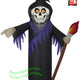 3 1/2' Gemmy Airblown Inflatable Reaper Holding A Torch