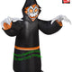 3.5' Gemmy Airblown Inflatable Halloween Reaper With Skeleton Face