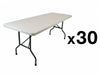 Image of 72" Rectangle Resin Folding Tables - 30 Pack by Cutting Edge