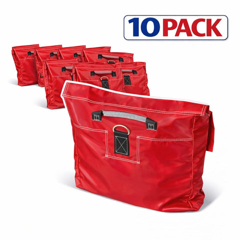 Commercial Sand Bags, Red 10 Pack