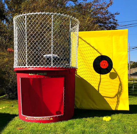Buy Red Portable Dunking Booth with New Wingless Design Dunk Tank