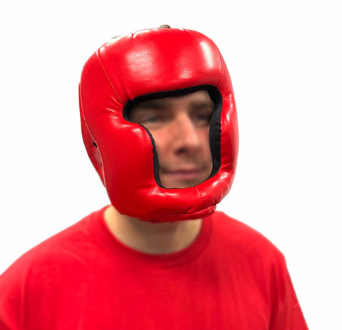 Red Boxing Helmet