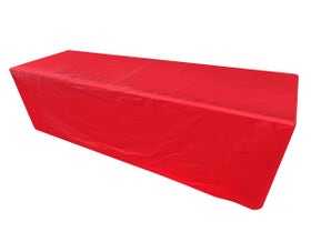 Vinyl 8' Banquet Table Cover, Solid Red