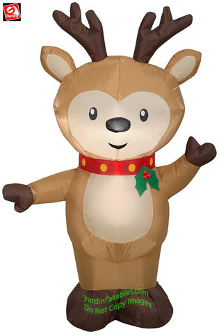 4' Gemmy Airblown Inflatable Christmas Reindeer