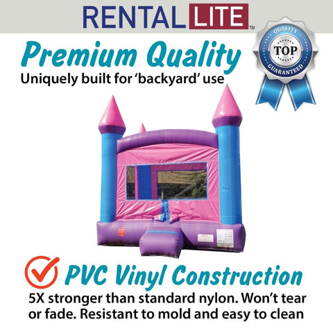 Rental Lite Pink Bounce House with Blower