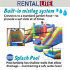Image of Rental Lite Sports Inflatable Double Water Slide Bounce House with Blower