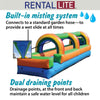 Image of 25' Rental Lite Rainbow Inflatable Splash and Ride Waterslide