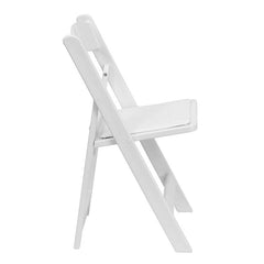 White Resin Folding Chairs