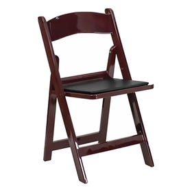 Mahogany Resin Folding Chairs