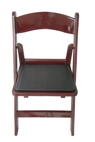 Mahogany Resin Folding Chairs
