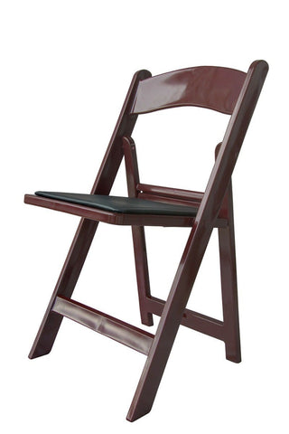 Mahogany Resin Folding Chairs